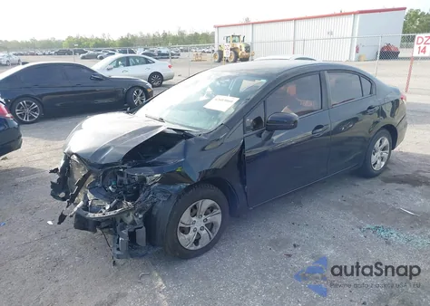 2014 Honda Civic Lx из США, поврежденный, VIN 19XFB2F54EE045296